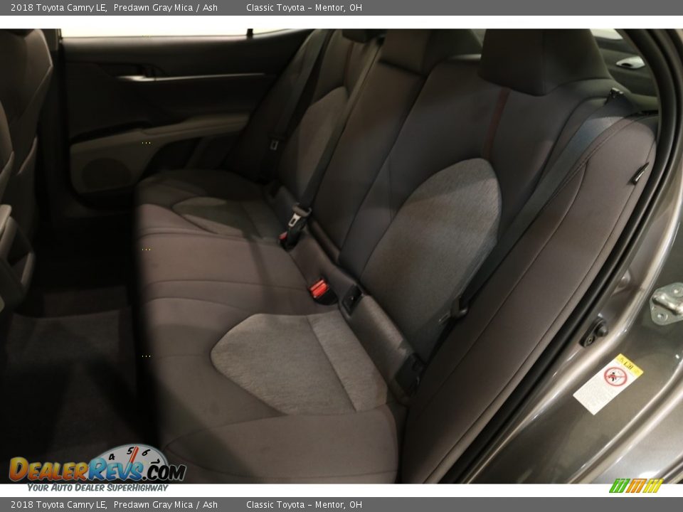 2018 Toyota Camry LE Predawn Gray Mica / Ash Photo #17