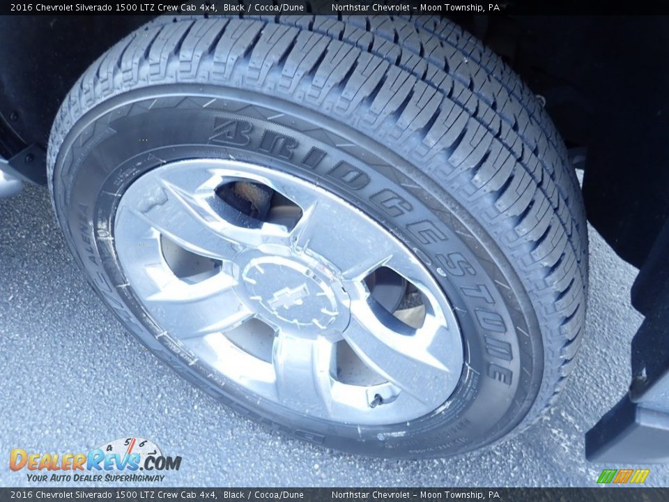 2016 Chevrolet Silverado 1500 LTZ Crew Cab 4x4 Black / Cocoa/Dune Photo #13
