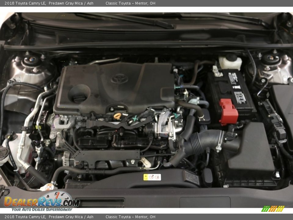 2018 Toyota Camry LE Predawn Gray Mica / Ash Photo #19