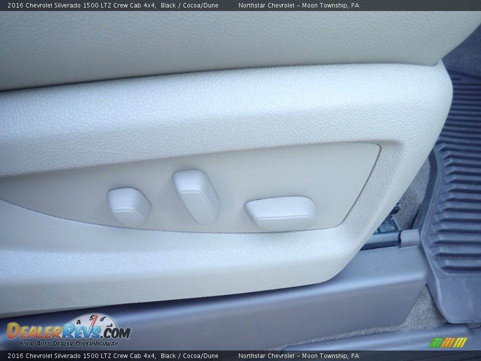 2016 Chevrolet Silverado 1500 LTZ Crew Cab 4x4 Black / Cocoa/Dune Photo #16