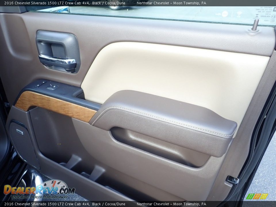 2016 Chevrolet Silverado 1500 LTZ Crew Cab 4x4 Black / Cocoa/Dune Photo #17