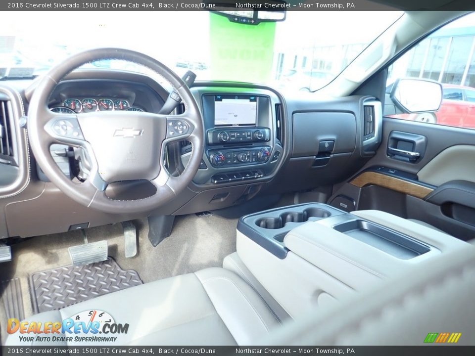 2016 Chevrolet Silverado 1500 LTZ Crew Cab 4x4 Black / Cocoa/Dune Photo #21