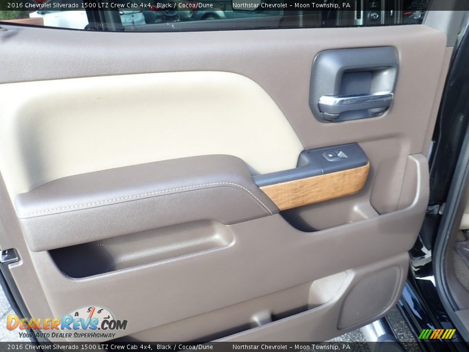 2016 Chevrolet Silverado 1500 LTZ Crew Cab 4x4 Black / Cocoa/Dune Photo #22