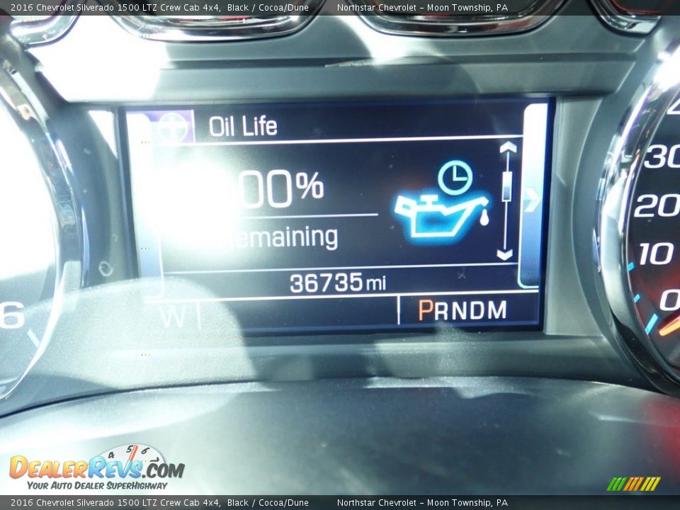 2016 Chevrolet Silverado 1500 LTZ Crew Cab 4x4 Black / Cocoa/Dune Photo #29