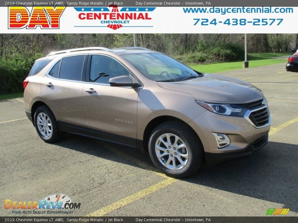 2019 Chevrolet Equinox LT AWD Sandy Ridge Metallic / Jet Black Photo #1
