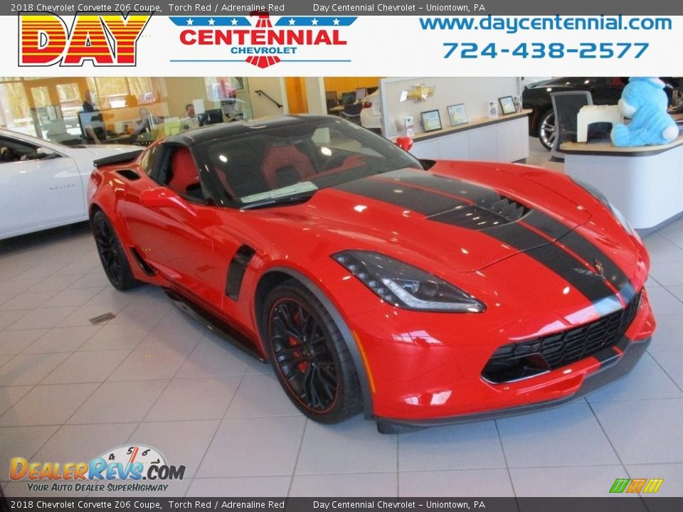 2018 Chevrolet Corvette Z06 Coupe Torch Red / Adrenaline Red Photo #1