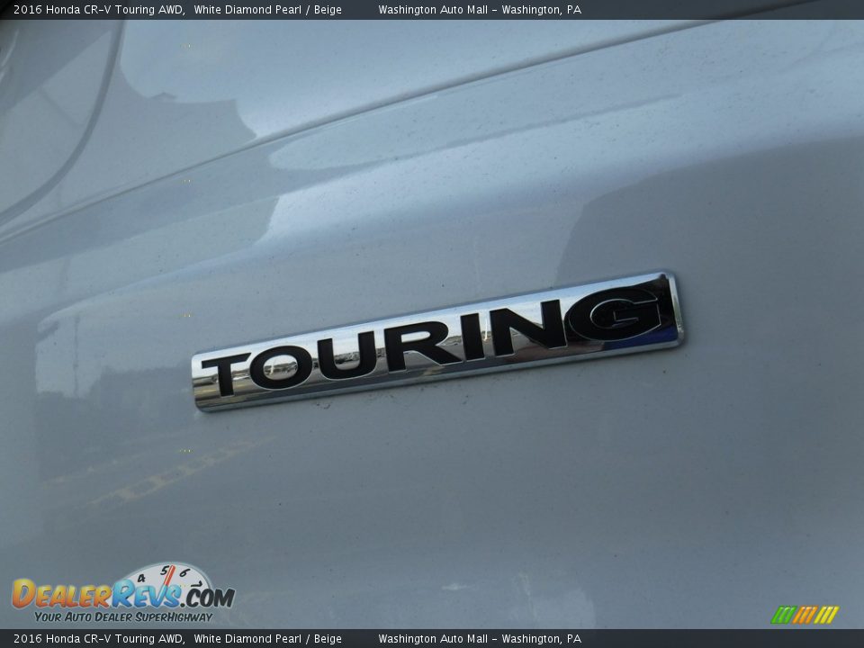 2016 Honda CR-V Touring AWD White Diamond Pearl / Beige Photo #10