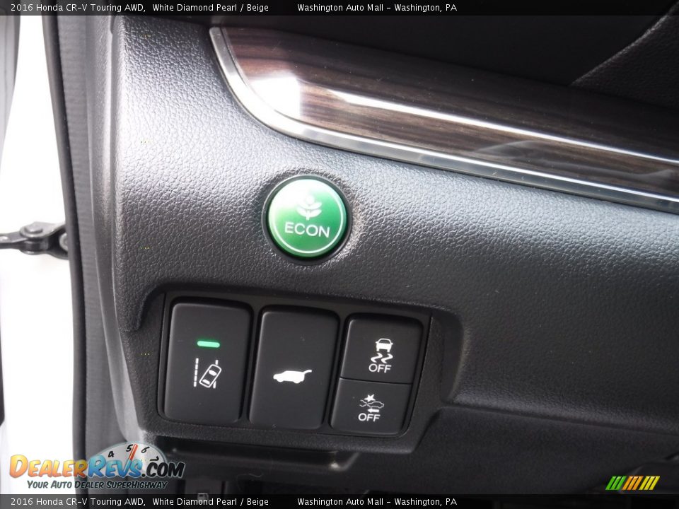 2016 Honda CR-V Touring AWD White Diamond Pearl / Beige Photo #15