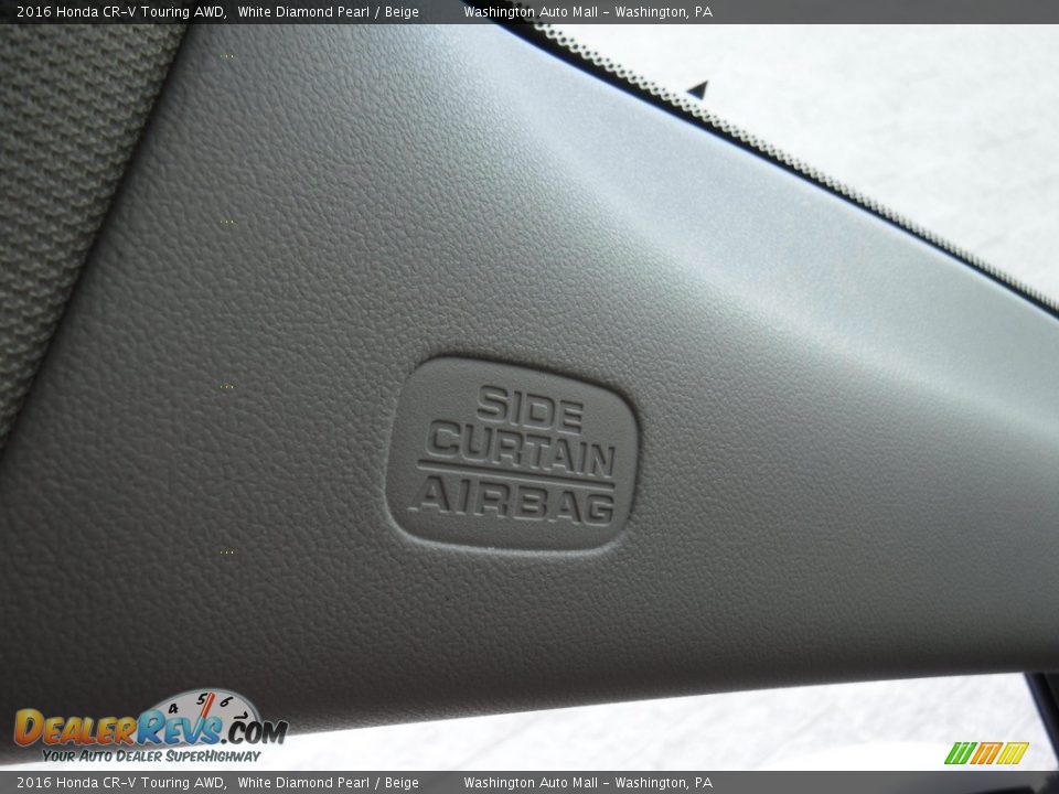 2016 Honda CR-V Touring AWD White Diamond Pearl / Beige Photo #24