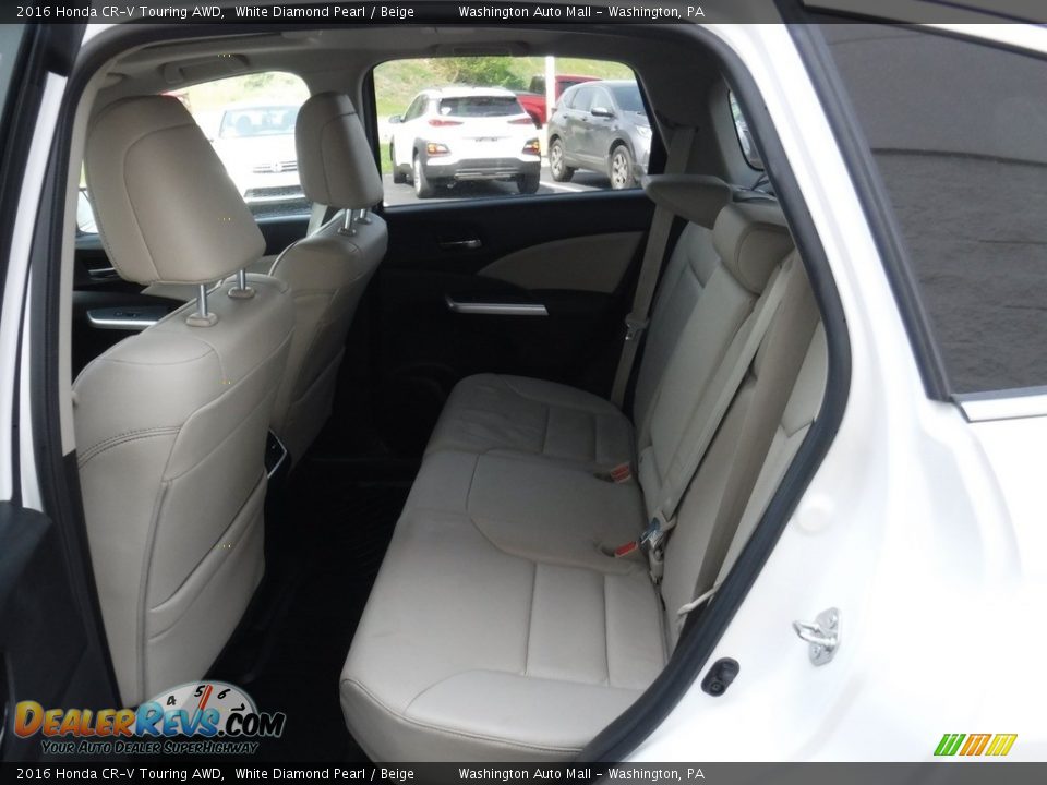2016 Honda CR-V Touring AWD White Diamond Pearl / Beige Photo #26