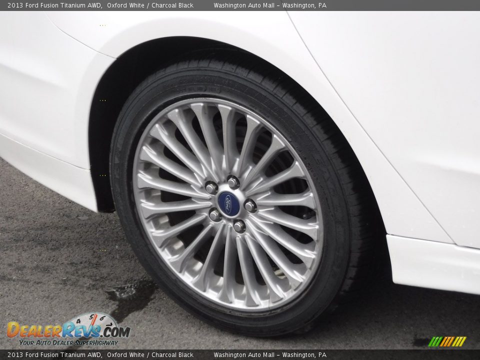 2013 Ford Fusion Titanium AWD Oxford White / Charcoal Black Photo #3