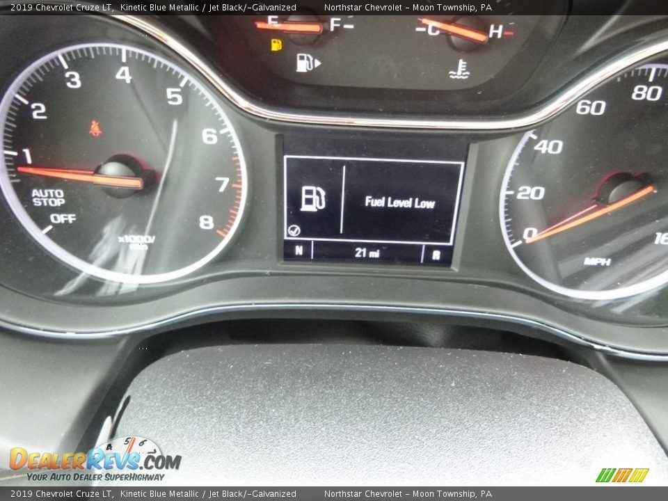 2019 Chevrolet Cruze LT Kinetic Blue Metallic / Jet Black/­Galvanized Photo #20