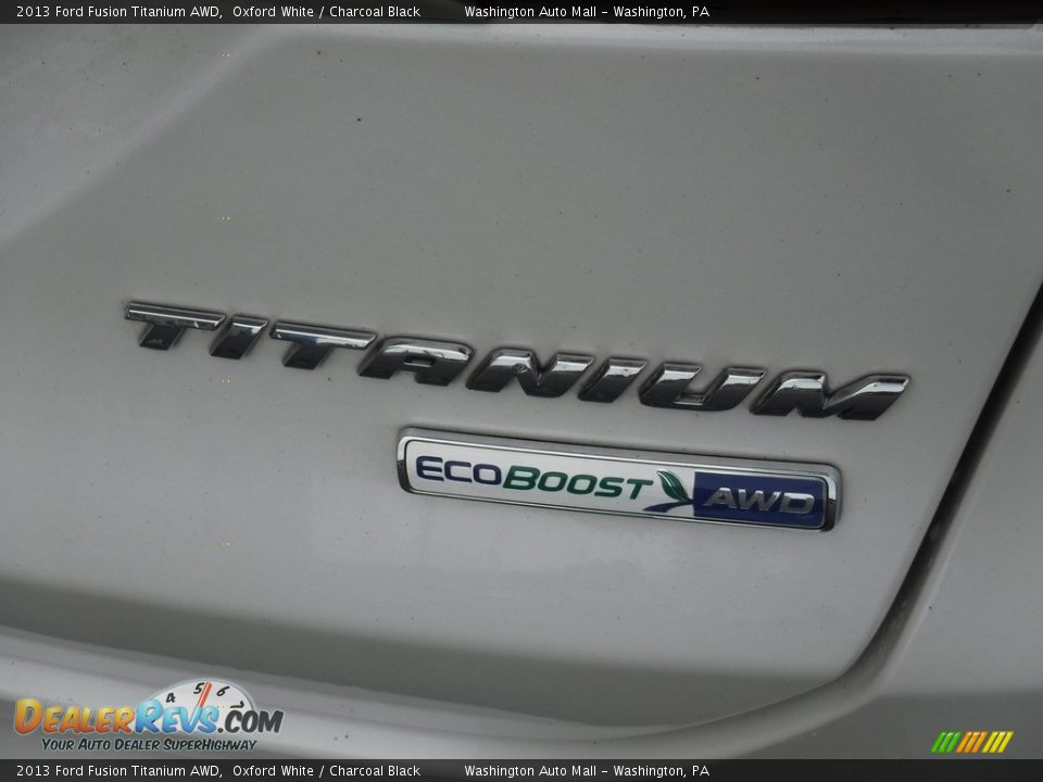 2013 Ford Fusion Titanium AWD Oxford White / Charcoal Black Photo #12