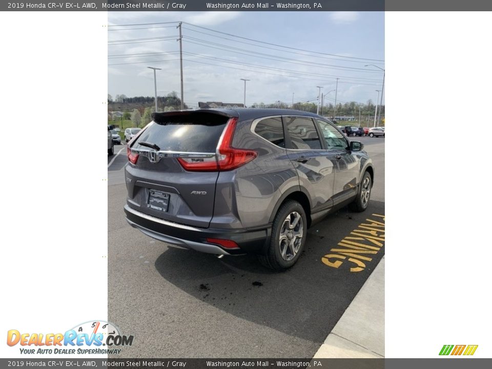 2019 Honda CR-V EX-L AWD Modern Steel Metallic / Gray Photo #5