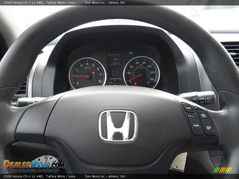 2008 Honda CR-V LX 4WD Taffeta White / Ivory Photo #4