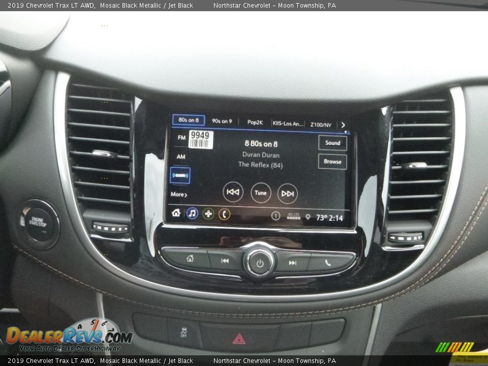 2019 Chevrolet Trax LT AWD Mosaic Black Metallic / Jet Black Photo #17