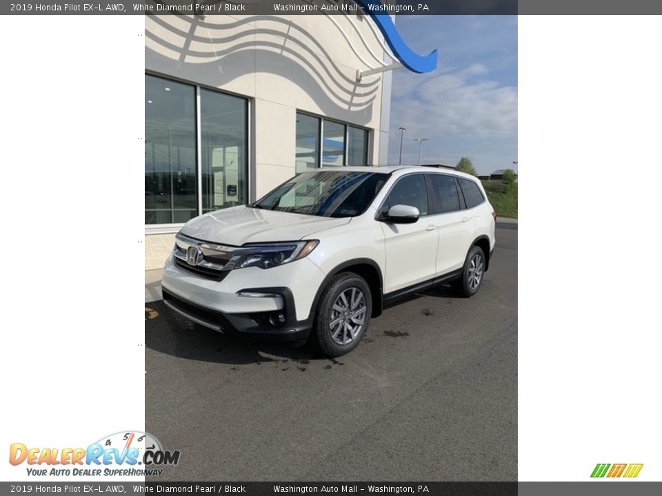 2019 Honda Pilot EX-L AWD White Diamond Pearl / Black Photo #2