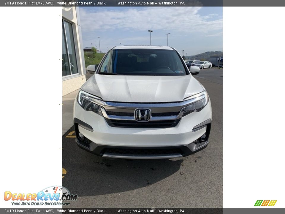 2019 Honda Pilot EX-L AWD White Diamond Pearl / Black Photo #3