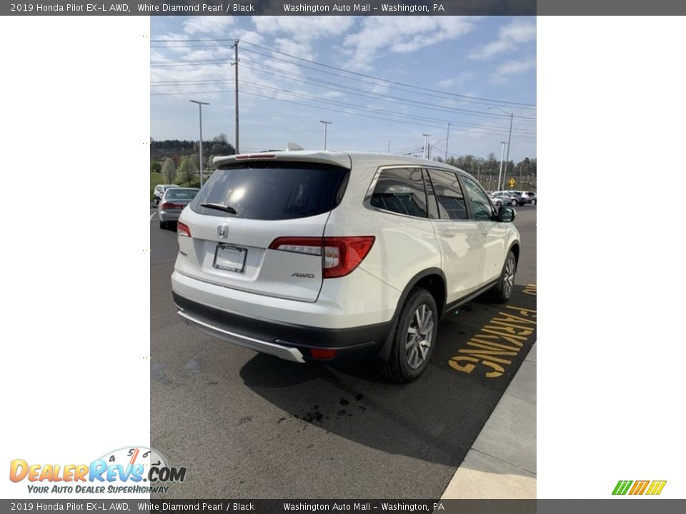 2019 Honda Pilot EX-L AWD White Diamond Pearl / Black Photo #5