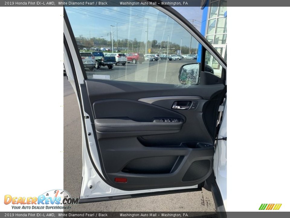 2019 Honda Pilot EX-L AWD White Diamond Pearl / Black Photo #8