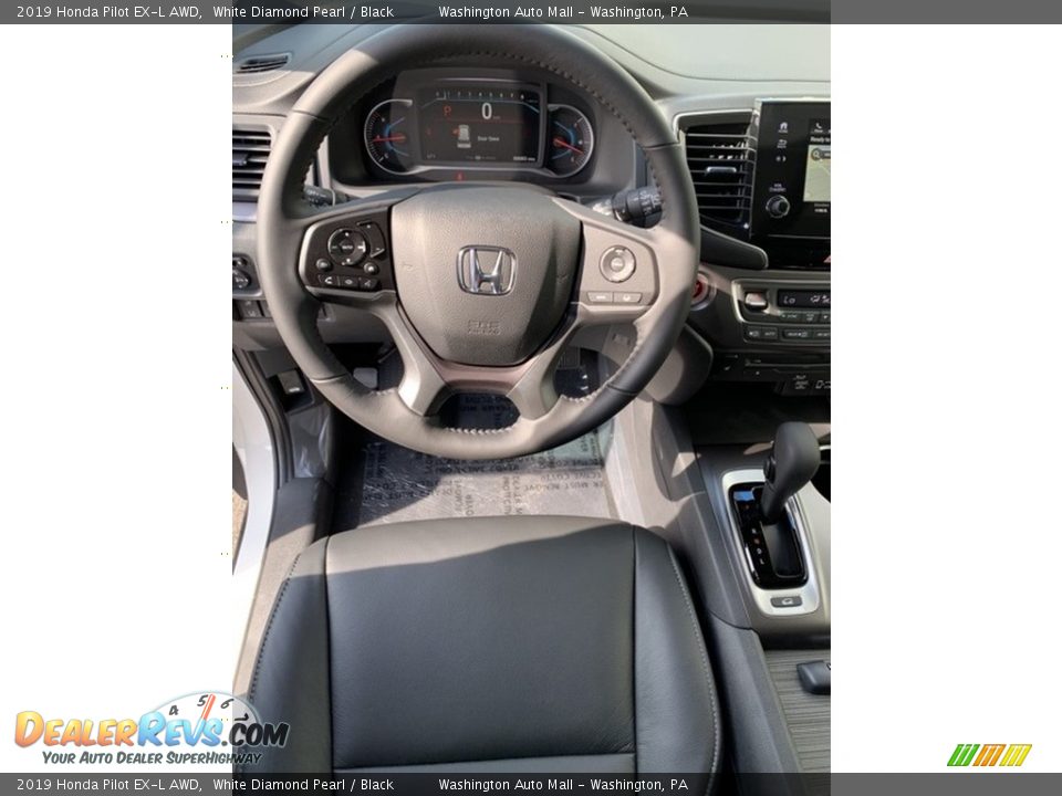 2019 Honda Pilot EX-L AWD White Diamond Pearl / Black Photo #11