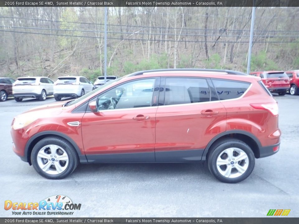 2016 Ford Escape SE 4WD Sunset Metallic / Charcoal Black Photo #6