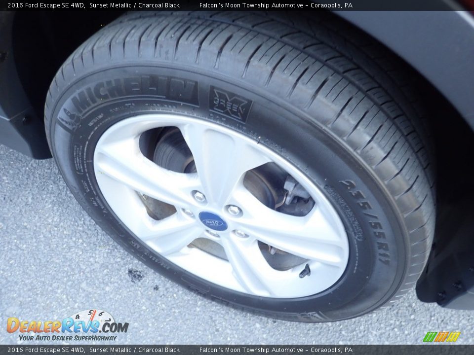 2016 Ford Escape SE 4WD Sunset Metallic / Charcoal Black Photo #10