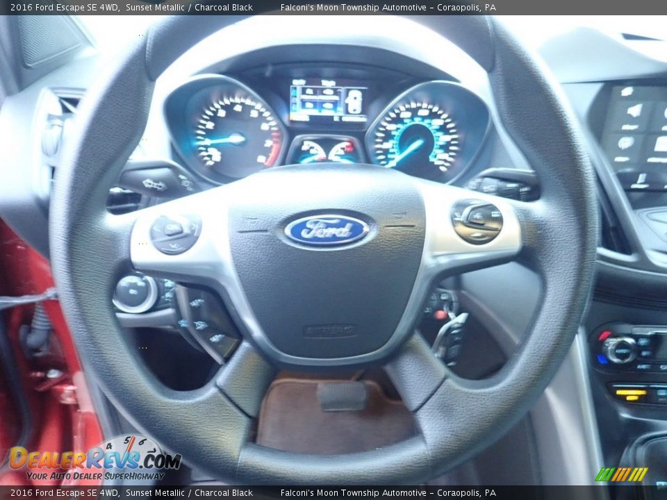 2016 Ford Escape SE 4WD Sunset Metallic / Charcoal Black Photo #21