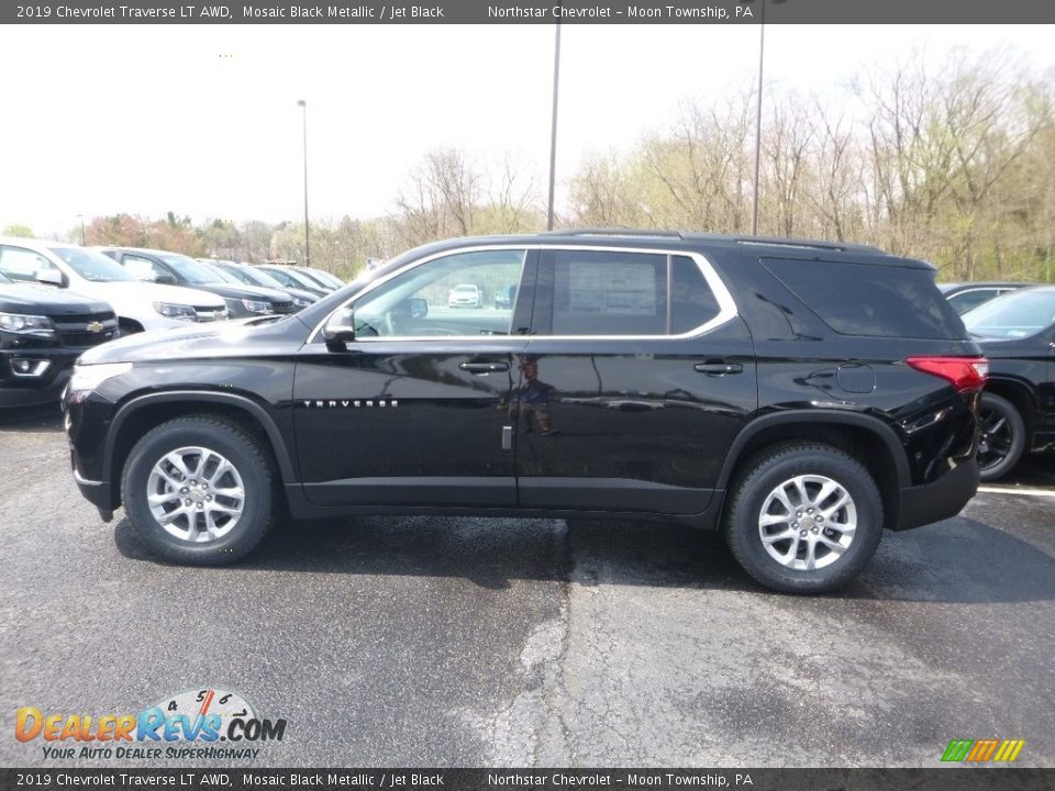 2019 Chevrolet Traverse LT AWD Mosaic Black Metallic / Jet Black Photo #2