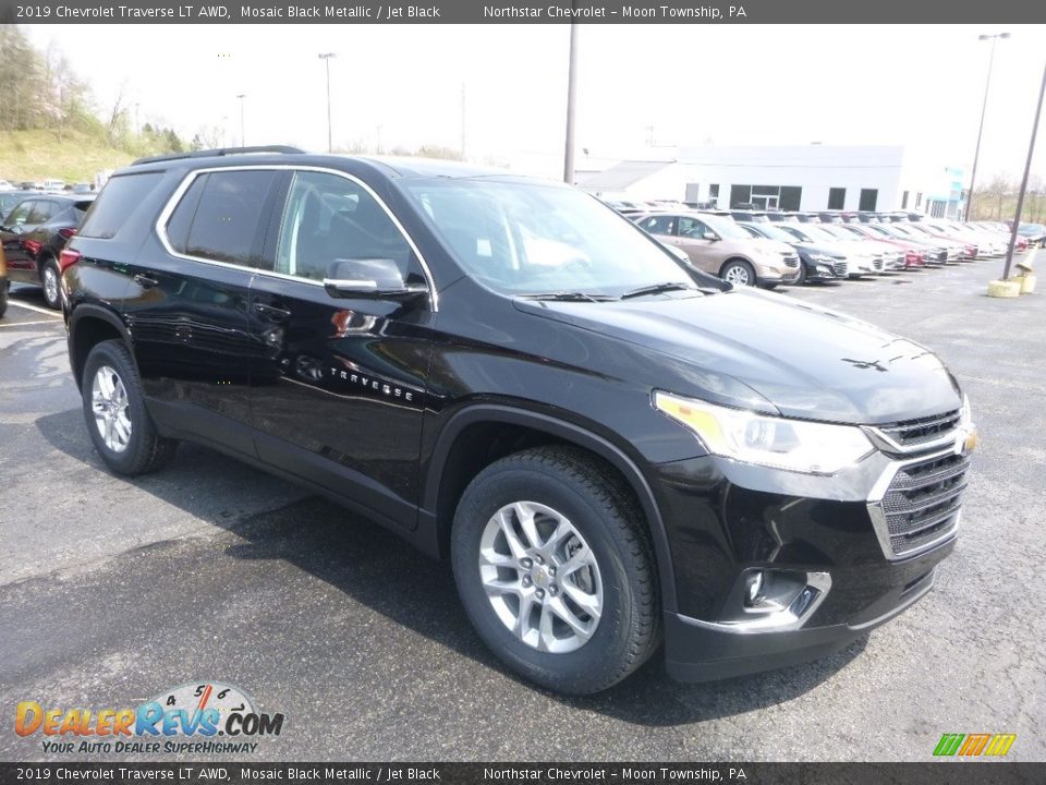 2019 Chevrolet Traverse LT AWD Mosaic Black Metallic / Jet Black Photo #7