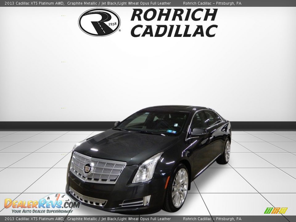 2013 Cadillac XTS Platinum AWD Graphite Metallic / Jet Black/Light Wheat Opus Full Leather Photo #1