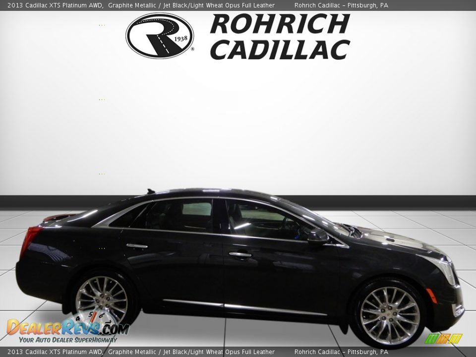 2013 Cadillac XTS Platinum AWD Graphite Metallic / Jet Black/Light Wheat Opus Full Leather Photo #6