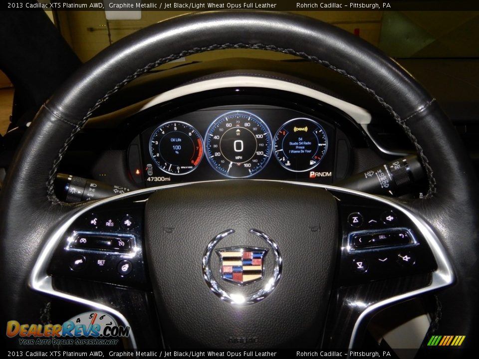 2013 Cadillac XTS Platinum AWD Graphite Metallic / Jet Black/Light Wheat Opus Full Leather Photo #15
