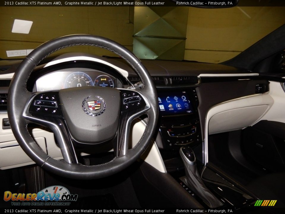 2013 Cadillac XTS Platinum AWD Graphite Metallic / Jet Black/Light Wheat Opus Full Leather Photo #16