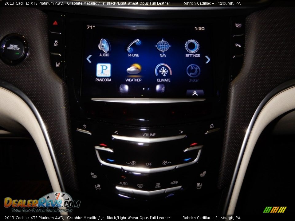 2013 Cadillac XTS Platinum AWD Graphite Metallic / Jet Black/Light Wheat Opus Full Leather Photo #18