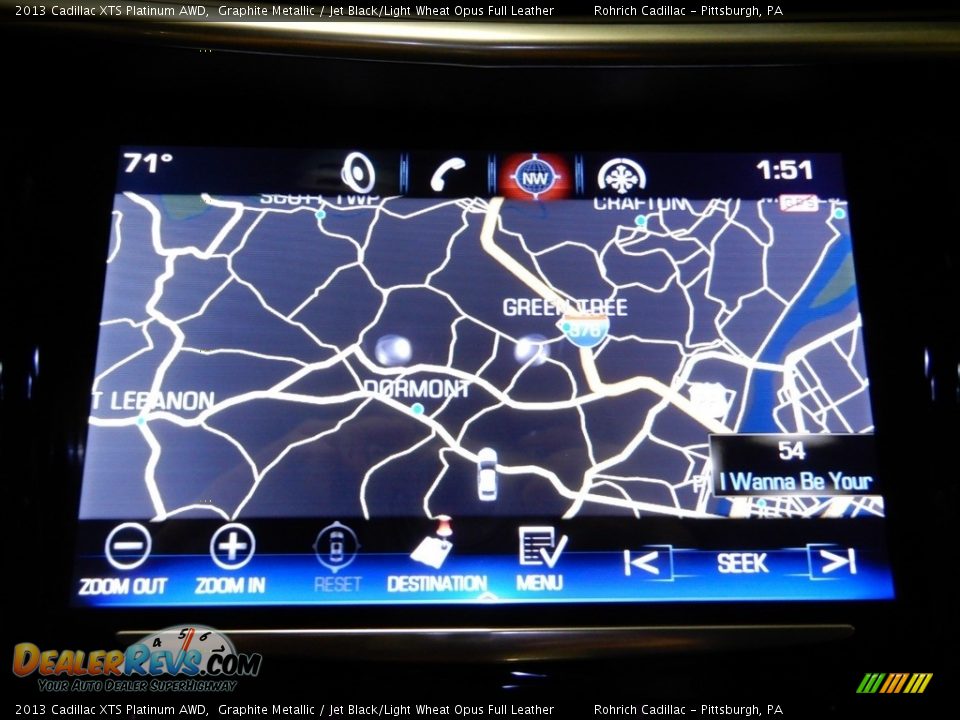 2013 Cadillac XTS Platinum AWD Graphite Metallic / Jet Black/Light Wheat Opus Full Leather Photo #24