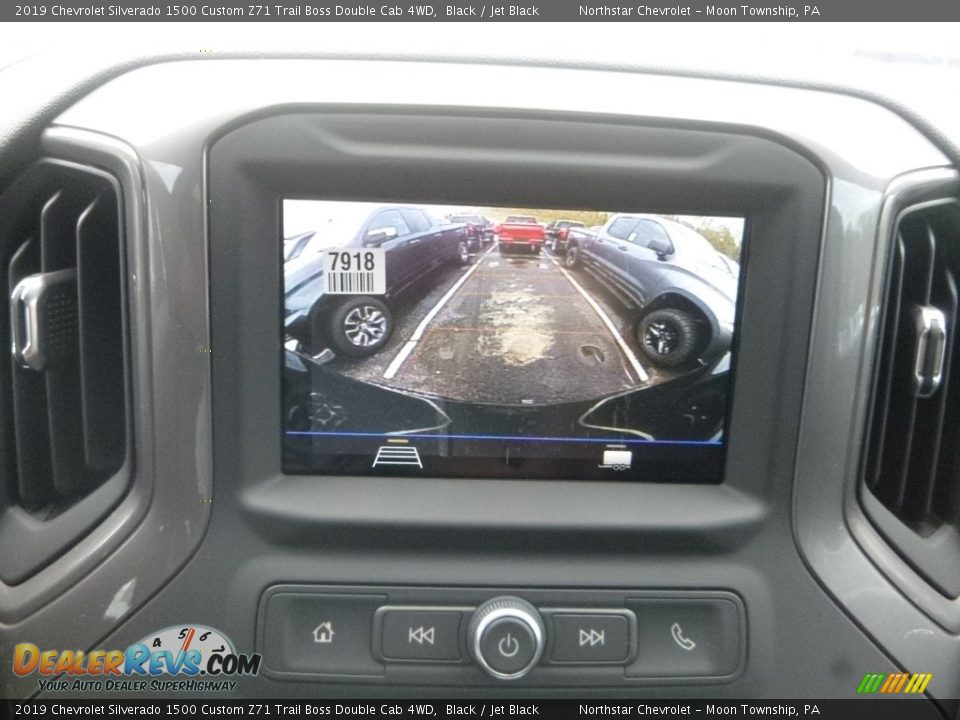2019 Chevrolet Silverado 1500 Custom Z71 Trail Boss Double Cab 4WD Black / Jet Black Photo #17