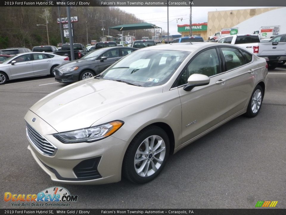 2019 Ford Fusion Hybrid SE White Gold / Ebony Photo #5