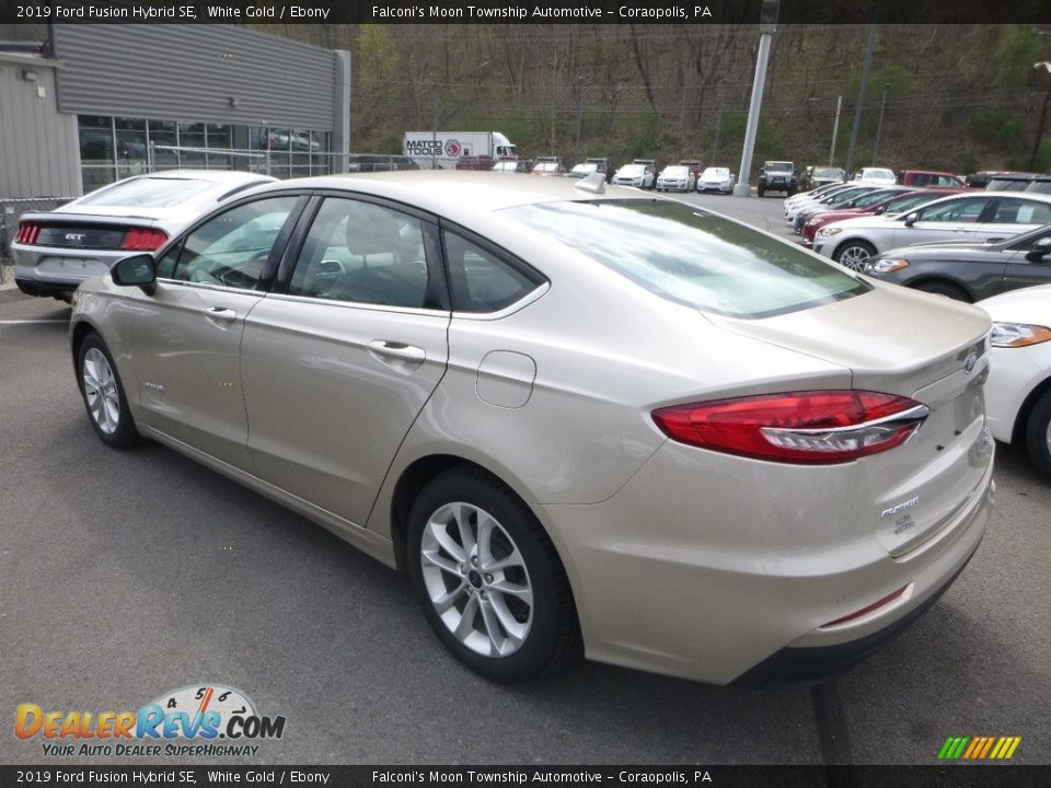 2019 Ford Fusion Hybrid SE White Gold / Ebony Photo #6