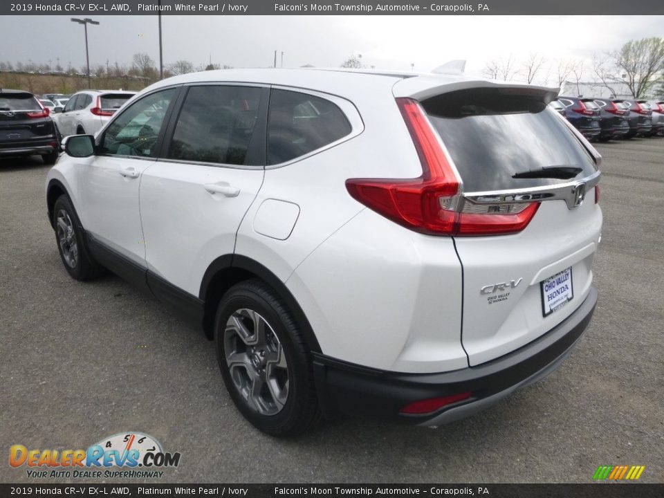2019 Honda CR-V EX-L AWD Platinum White Pearl / Ivory Photo #2