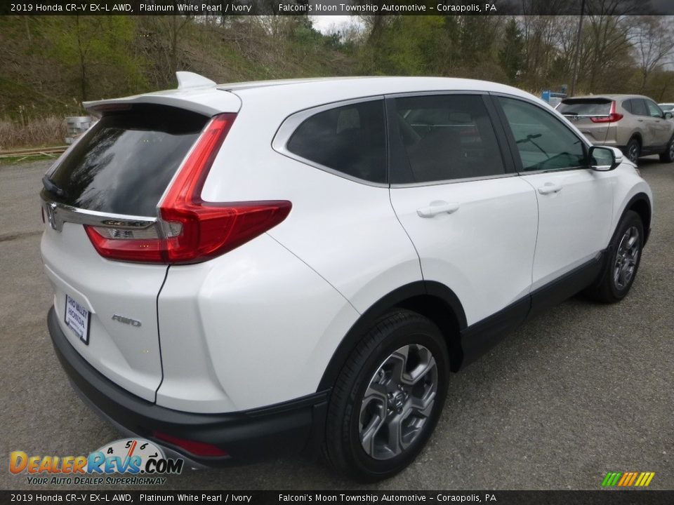 2019 Honda CR-V EX-L AWD Platinum White Pearl / Ivory Photo #4
