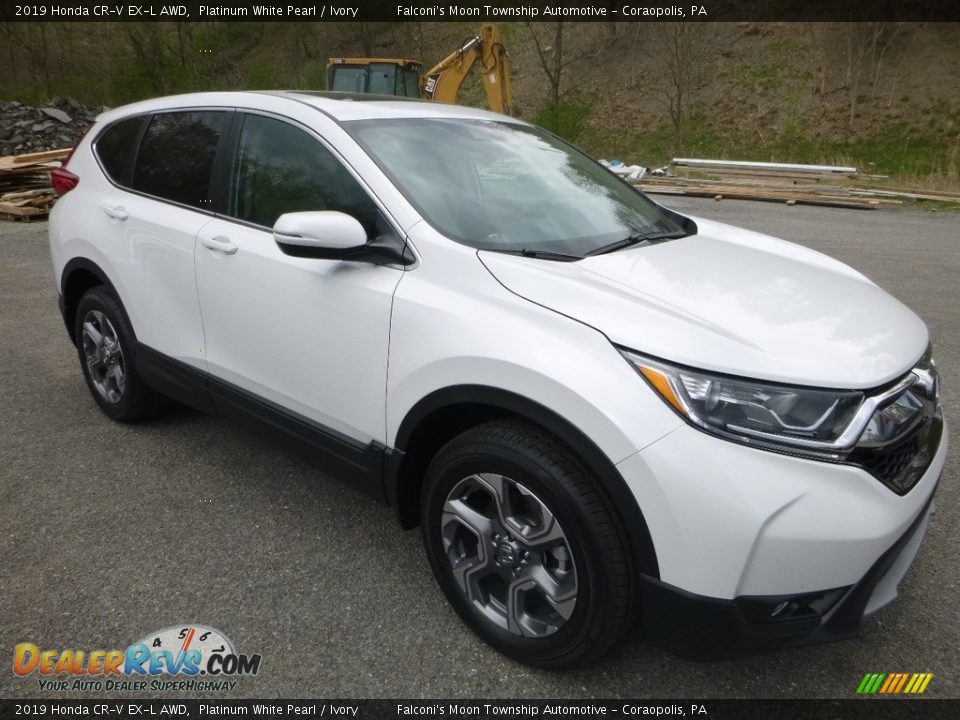 2019 Honda CR-V EX-L AWD Platinum White Pearl / Ivory Photo #5