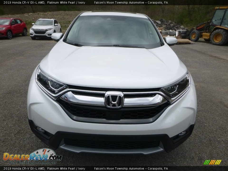 2019 Honda CR-V EX-L AWD Platinum White Pearl / Ivory Photo #6