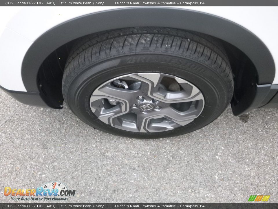 2019 Honda CR-V EX-L AWD Platinum White Pearl / Ivory Photo #7