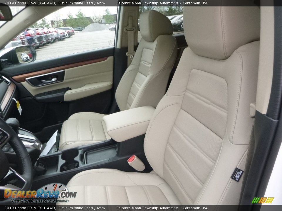 2019 Honda CR-V EX-L AWD Platinum White Pearl / Ivory Photo #8