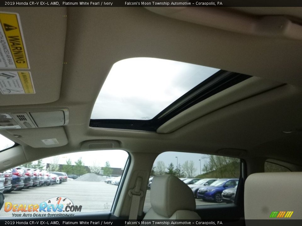 2019 Honda CR-V EX-L AWD Platinum White Pearl / Ivory Photo #13