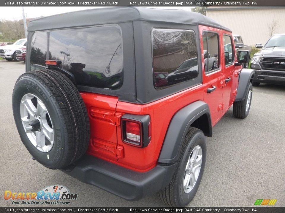 2019 Jeep Wrangler Unlimited Sport 4x4 Firecracker Red / Black Photo #6