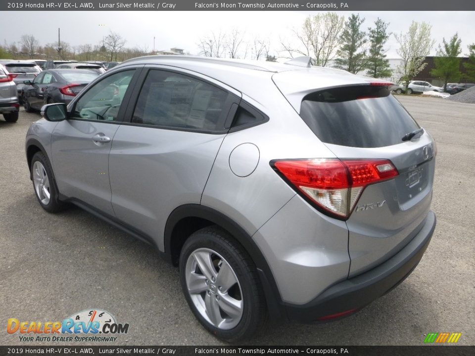 2019 Honda HR-V EX-L AWD Lunar Silver Metallic / Gray Photo #2