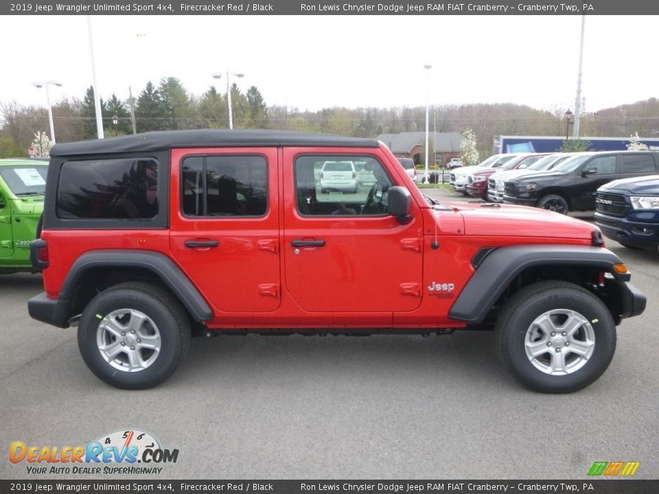 2019 Jeep Wrangler Unlimited Sport 4x4 Firecracker Red / Black Photo #7