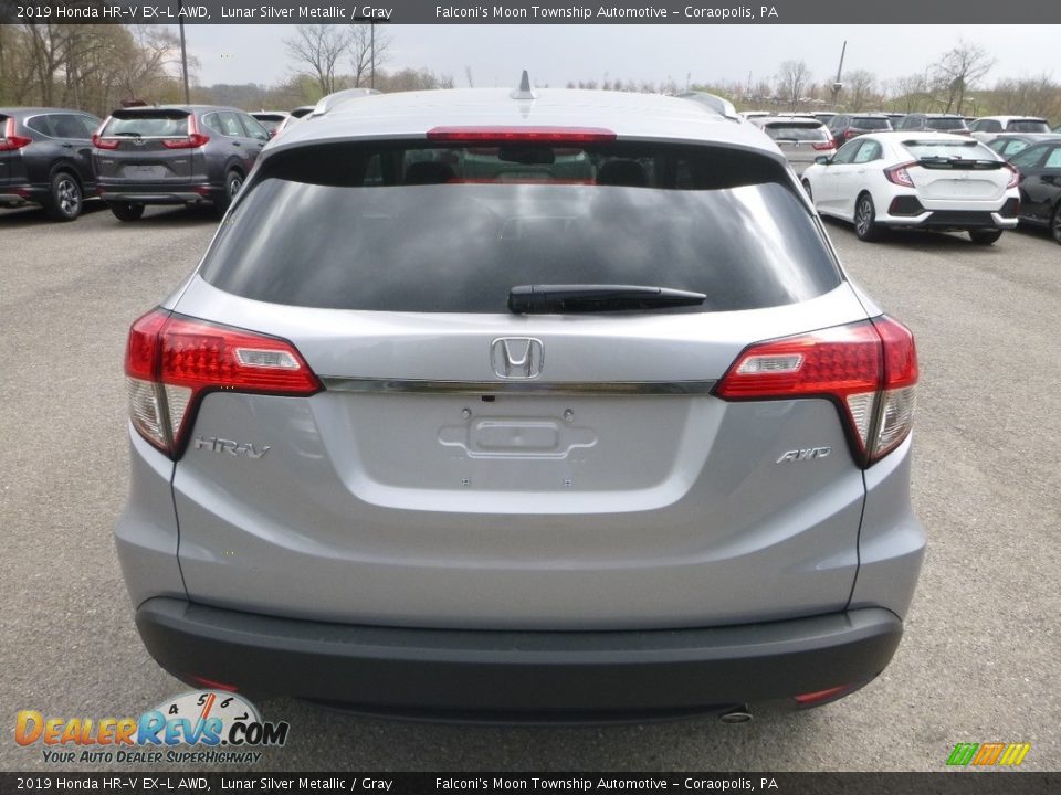 2019 Honda HR-V EX-L AWD Lunar Silver Metallic / Gray Photo #3